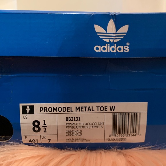 🆕 Adidas Promodel metal toe sneakers black 8.5 - Picture 6 of 6